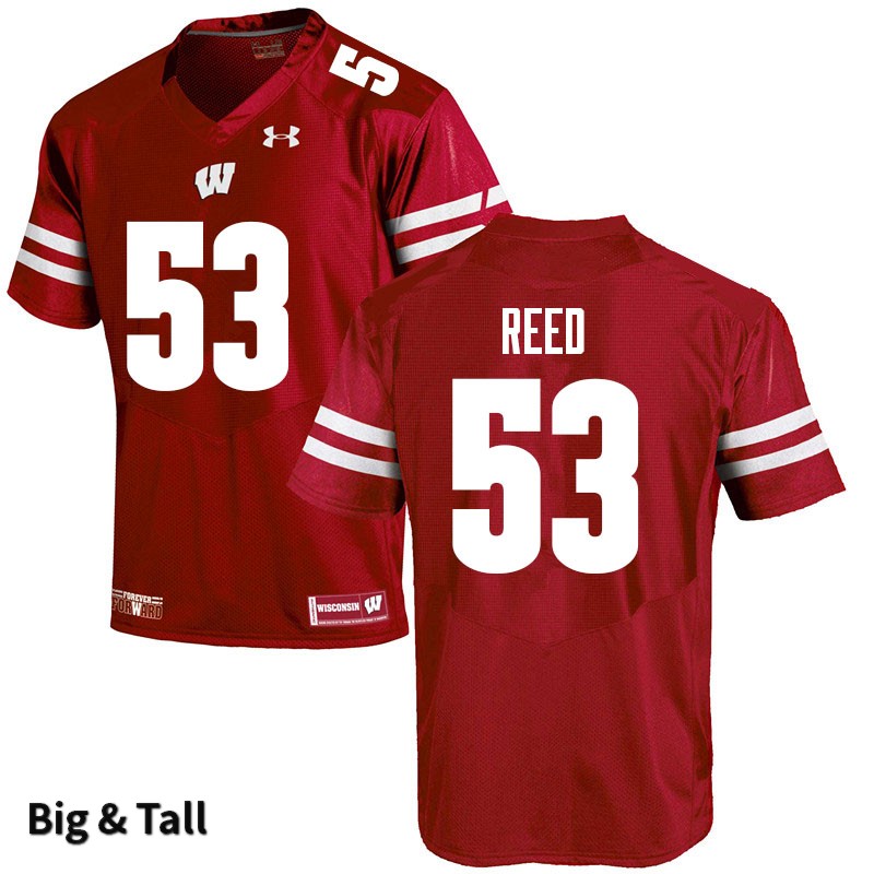 Wisconsin Badgers Men's #53 Malik Reed NCAA Under Armour Authentic Red Big & Tall College Stitched Football Jersey BJ40P65QQ